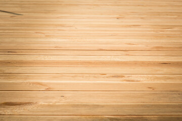background floor of thin wooden slats