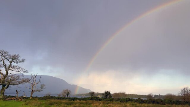 Full rainbow visible over Killarney National Park.