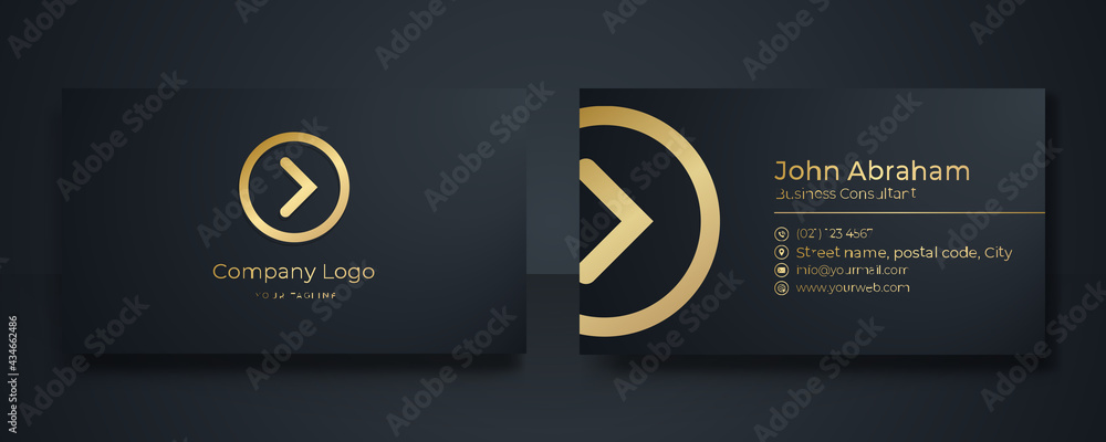 Aufkleber modern business card - creative and clean business card template. luxury business card design templa