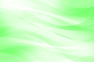 曲線の重なり　アブストラクト　基調色はライトグリーン
