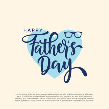 Happy Father's Day illustration vector graphic of good for greeting card, sale, typography, Background. Fathers day holiday