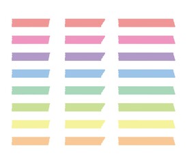 パステルカラーのマスキングテープ