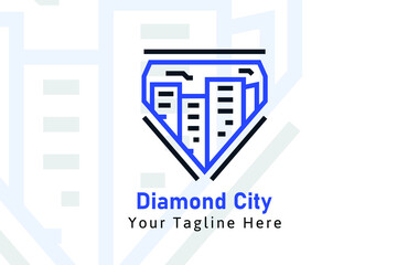 Diamond City Concept Logo Template 