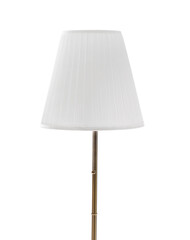 Stylish lamp on white background