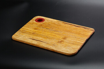 Wooden board for kitchen isolated