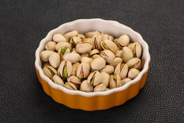 Pistachio nuts heap
