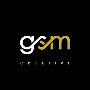 GSM Letter Initial Logo Design Template Vector Illustration