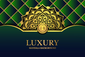 Luxury mandala background ethnic element Premium Vector 