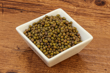 Vegetarian cuisine - dry green lentil