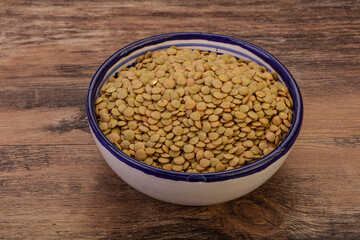 Vegan cuisine - Dry lentil heap