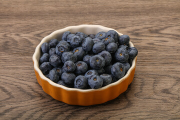 Ripe sweet tasty blueberries heap