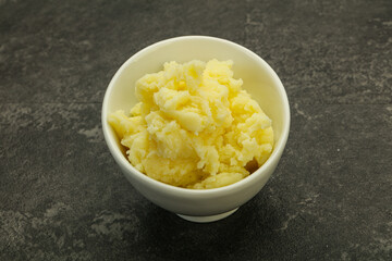 Mashed potato in the bowl