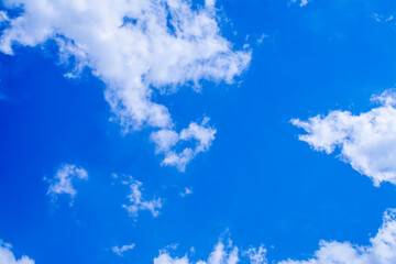 blue sky with white clouds 