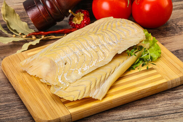 Raw cod fish for cooking