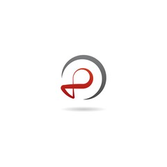 Fototapeta premium initial p logo design icon inspiration
