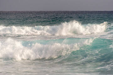 奄美大島の手広海岸の波しぶき