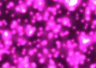 桃色の光が漂う背景素材