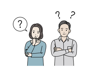 中高年の男性 仕草 ポーズ バリエーション セット ミドル イラスト素材 Wall Mural Senryu