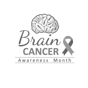 Brain Cancer Awareness Month. Vector illustration