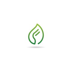 green with letter f logo design icon inspiration