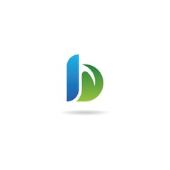 green with letter b logo design icon inspiration