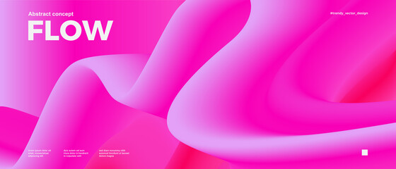 Trendy design template with fluid and liquid shapes. Abstract gradient backgrounds. Applicable for covers, websites, flyers, presentations, banners. Vector illustration. - 434685271