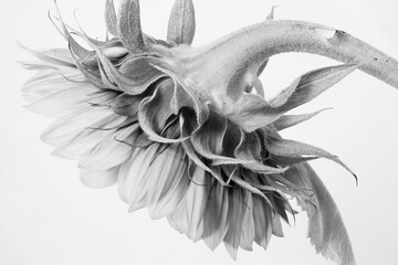 Sunflower profile mono.