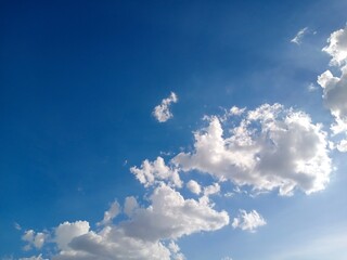 blue sky with clouds