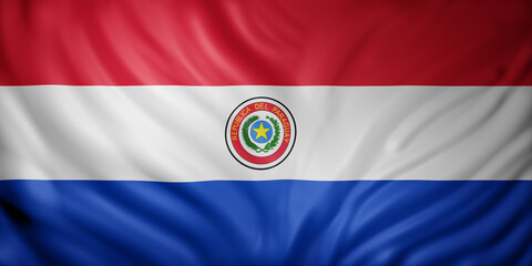  Paraguay 3d flag