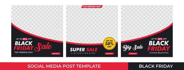 Creative vector of Black friday sale banner, Perfect for social media post, background and web internet ads.