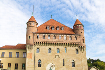 Fototapeta premium Vue du Château Saint-Maire à Lausanne (Canton de Vaud, Suisse)