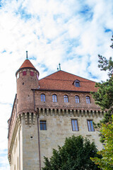Vue du Château Saint-Maire à Lausanne (Canton de Vaud, Suisse)