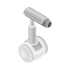 Video Camera as Robotic Technology and Electronic Equipment with Artificial Intelligence Isometric Vector Illustration