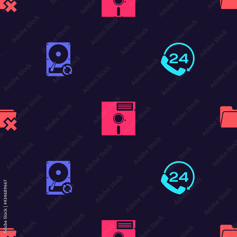 Poster set telephone 24 hours support, hard disk drive hdd sync refresh, floppy in the 5.25-inch and delete