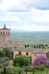 Obraz premium Views of the town of Trujillo from the Alcazaba or castle in Extremadura, Spain