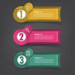 modern text box template, banner Infographics