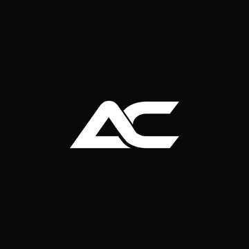 ac letter logo design , 