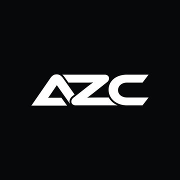 azc letter logo design 