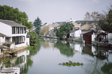 Fototapeta na wymiar The ancient town of Tongli, Suzhou, China, a typical water town in the south of the Yangtze River