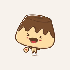 cute mascot pudding