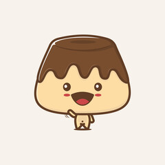 cute mascot pudding