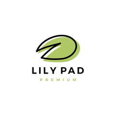 lily pad logo vector icon illustration © gaga vastard