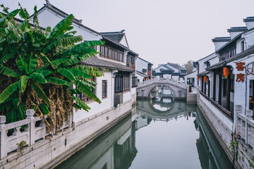 Ancient town of Luzhi, Suzhou, China, natural scenery