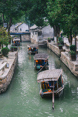 Obraz premium Ancient town of Luzhi, Suzhou, China, natural scenery
