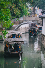 Obraz premium Ancient town of Luzhi, Suzhou, China, natural scenery