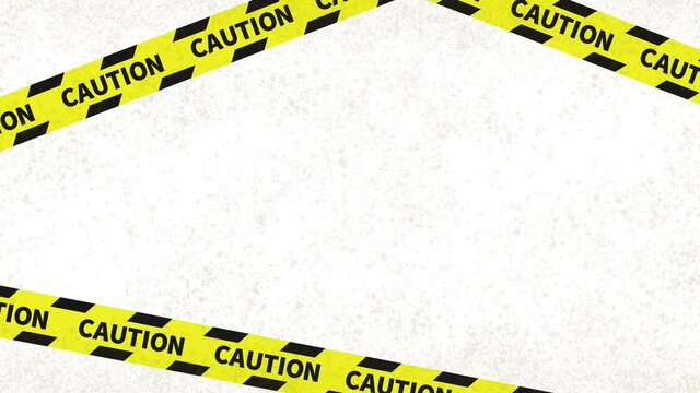 Attention, dangerous yellow and black striped frame background