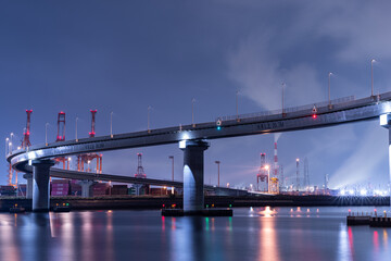 工場夜景　いなばポートライン