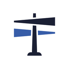 Road Direction Sign Icon