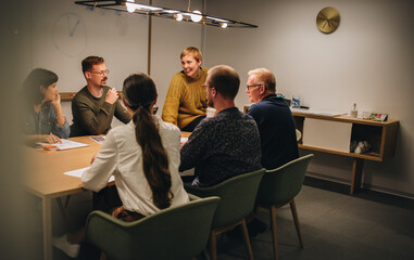 Business meeting - people having a project meeting