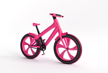 Fototapeta premium 3D Render Concept of Modern Cycling 3D art design illustration.